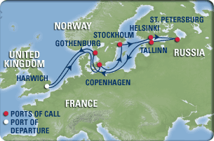 copenhagen cruise port map