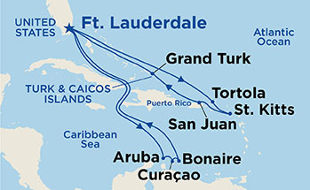 Itinerary Map/Ship Image