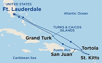 Itinerary Map/Ship Image
