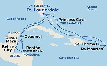 Itinerary Map/Ship Image