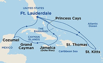Itinerary Map/Ship Image