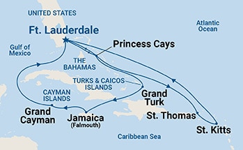 Itinerary Map/Ship Image
