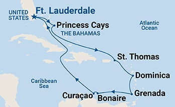 Itinerary Map/Ship Image