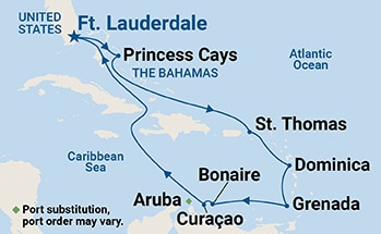 Itinerary Map/Ship Image