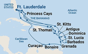 Itinerary Map/Ship Image