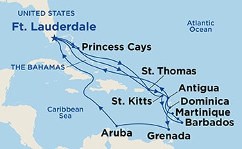 Itinerary Map/Ship Image