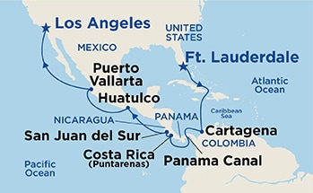 Itinerary Map/Ship Image