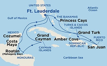 Itinerary Map/Ship Image