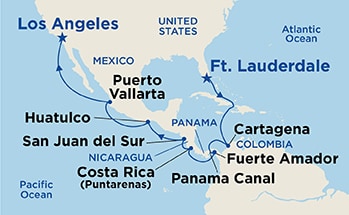 Itinerary Map/Ship Image