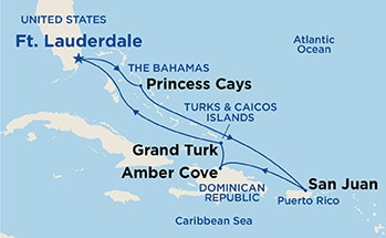 Itinerary Map/Ship Image