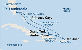 Itinerary Map/Ship Image