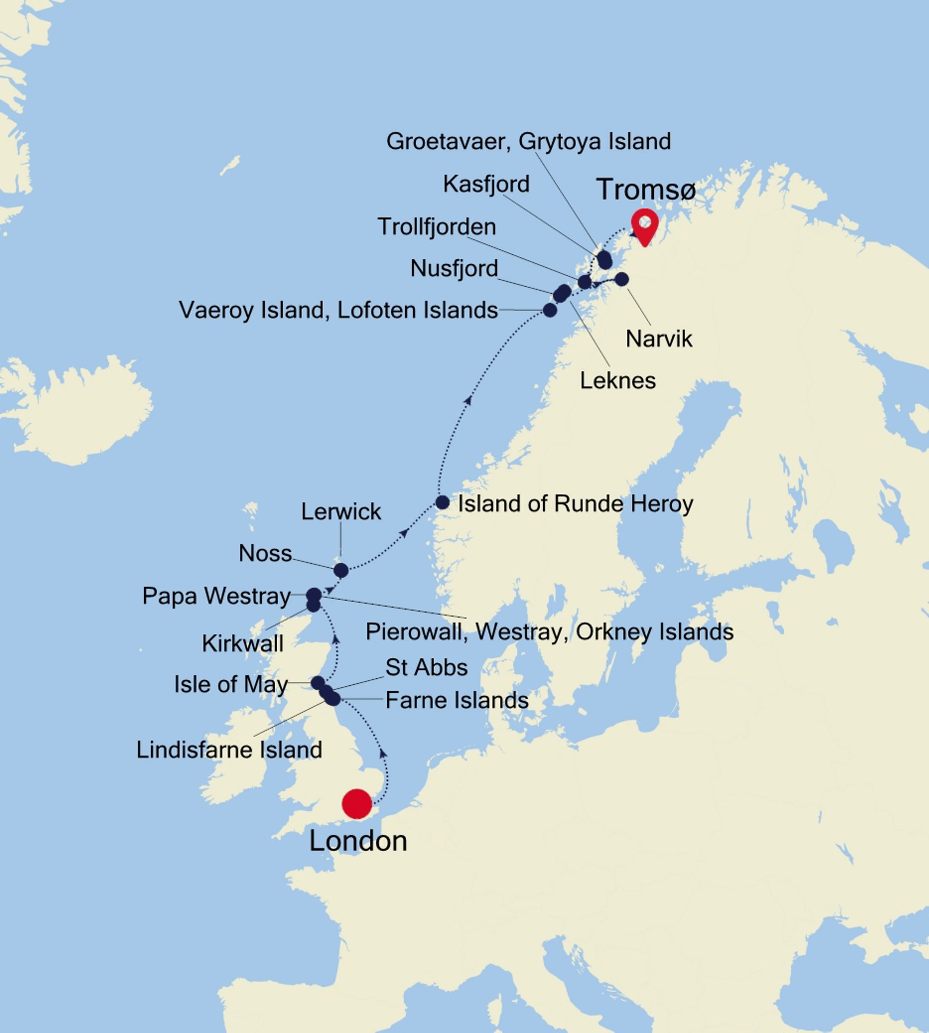 Itinerary Map/Ship Image