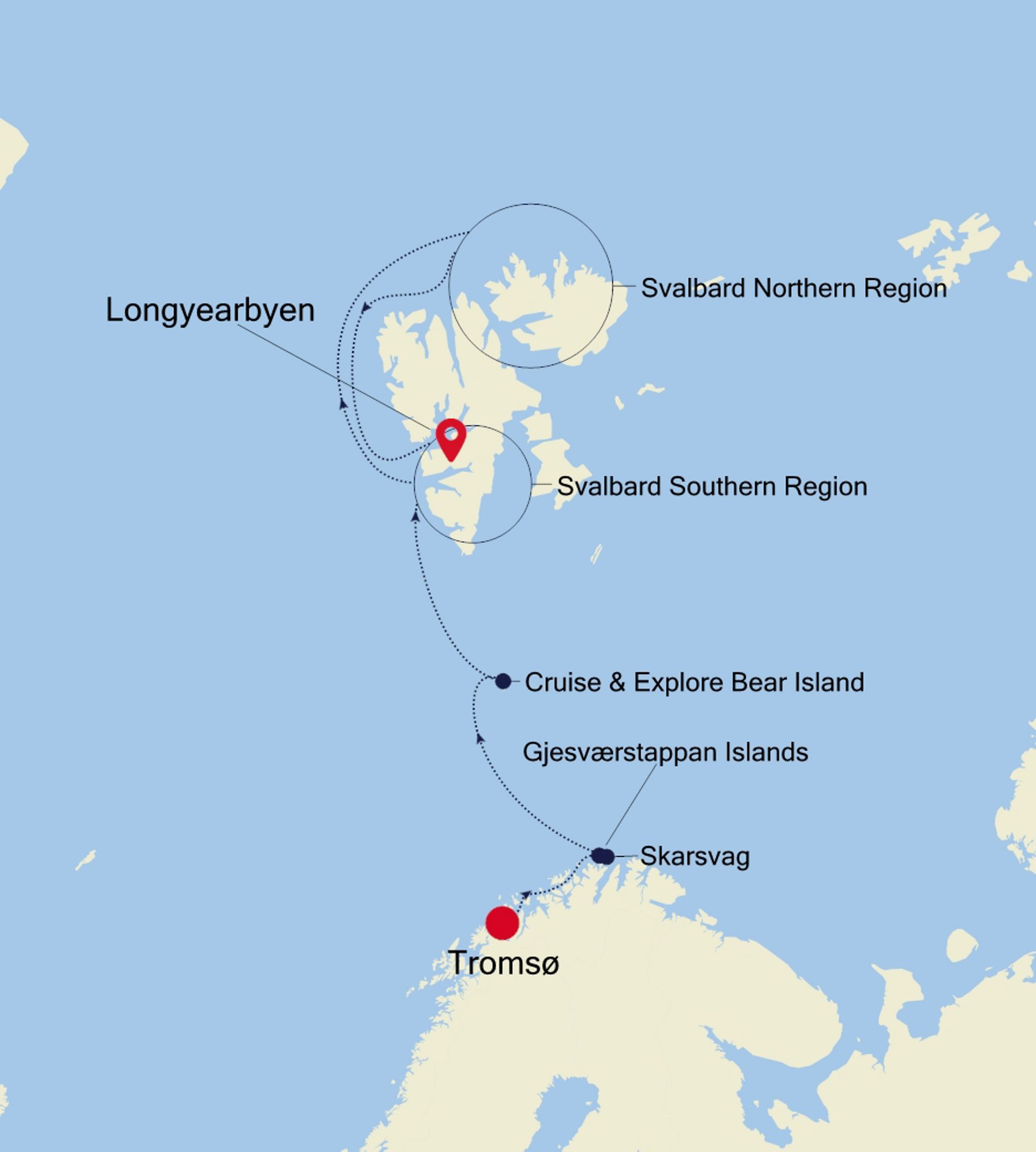 Itinerary Map/Ship Image