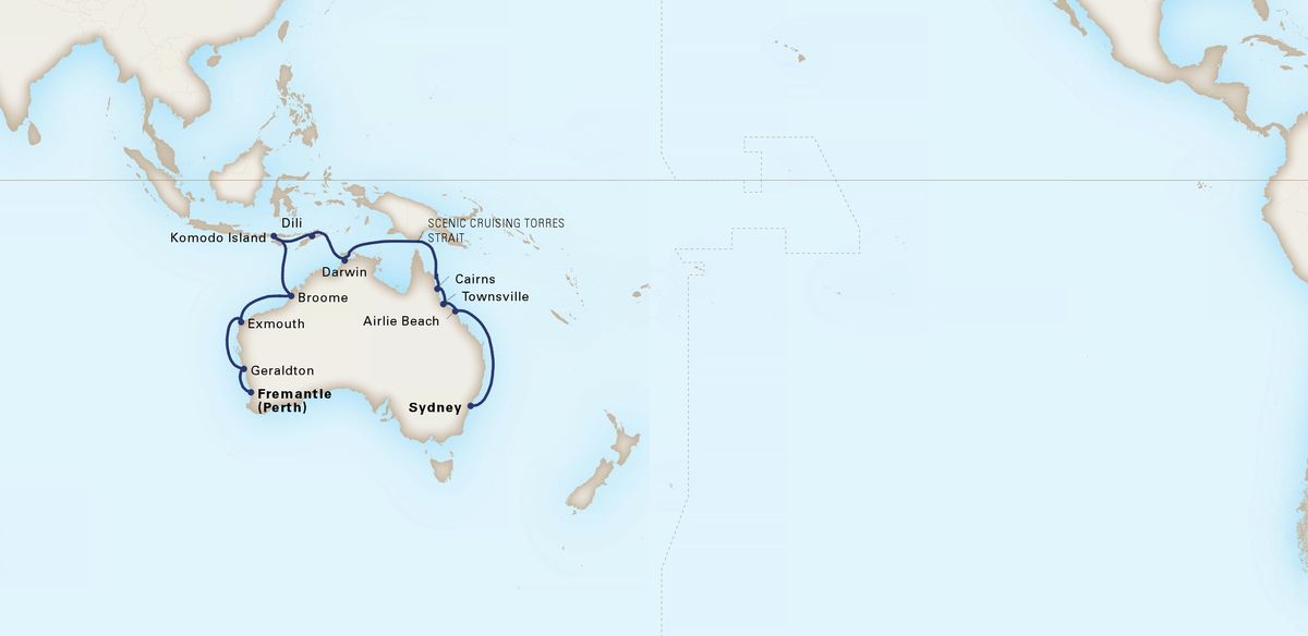 Itinerary Map/Ship Image