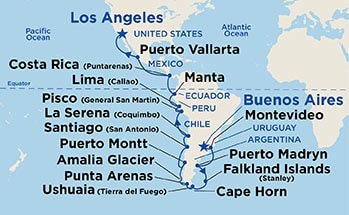 Itinerary Map/Ship Image