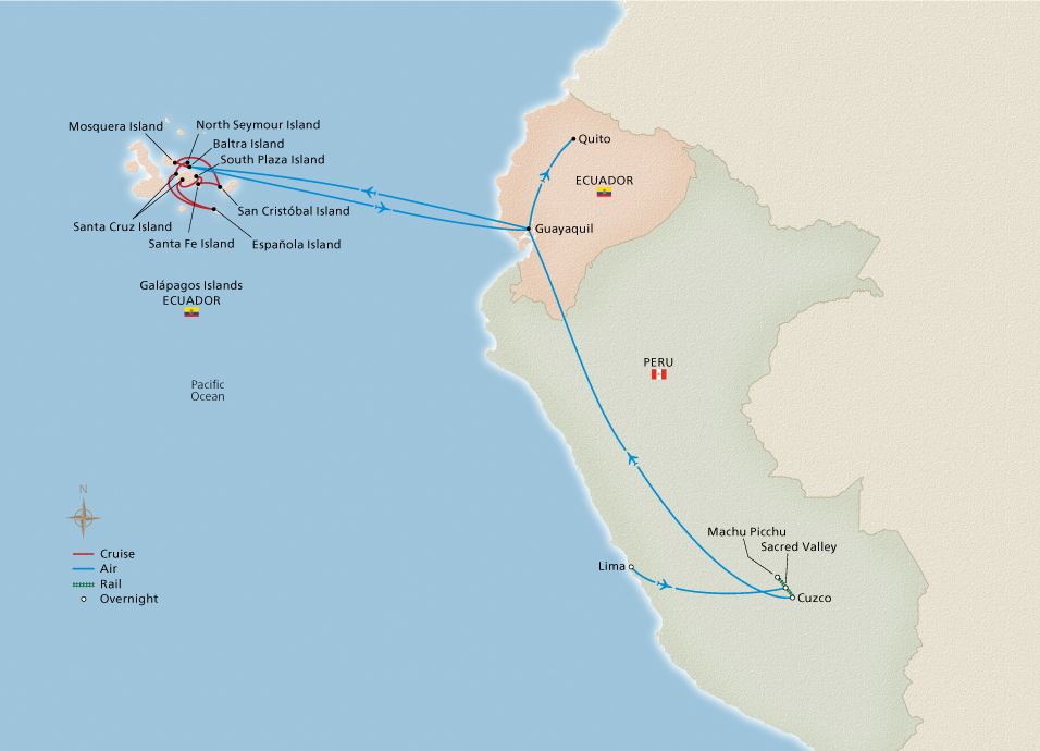 Itinerary Map/Ship Image