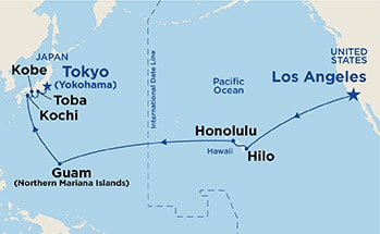 Itinerary Map/Ship Image