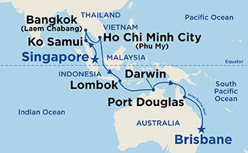Itinerary Map/Ship Image