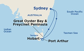 Itinerary Map/Ship Image