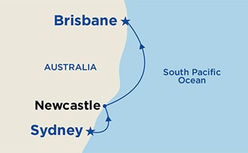 Itinerary Map/Ship Image