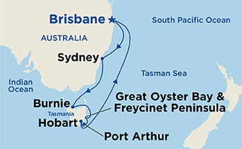 Itinerary Map/Ship Image