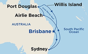 Itinerary Map/Ship Image