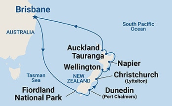 Itinerary Map/Ship Image