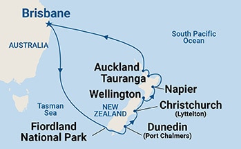 Itinerary Map/Ship Image