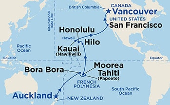 Itinerary Map/Ship Image