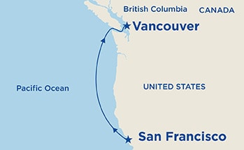 Itinerary Map/Ship Image