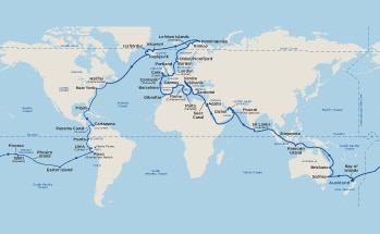 Itinerary Map/Ship Image