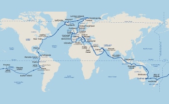 Itinerary Map/Ship Image