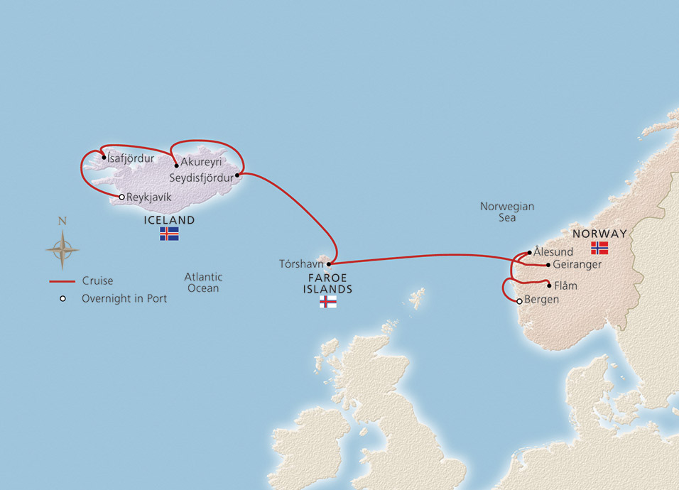 Itinerary Map/Ship Image
