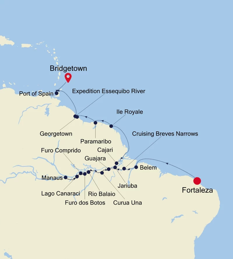 Itinerary Map/Ship Image