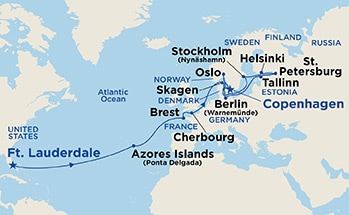 Itinerary Map/Ship Image