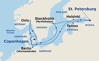 Itinerary Map/Ship Image
