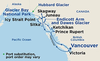 Itinerary Map/Ship Image