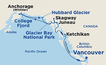 Itinerary Map/Ship Image