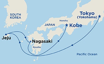 Itinerary Map/Ship Image