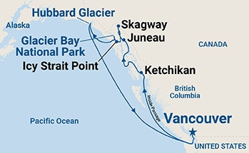 Itinerary Map/Ship Image