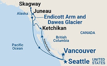 Itinerary Map/Ship Image