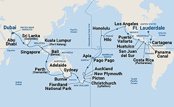 Itinerary Map/Ship Image
