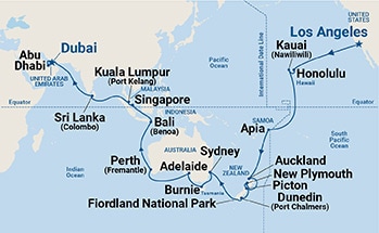 Itinerary Map/Ship Image