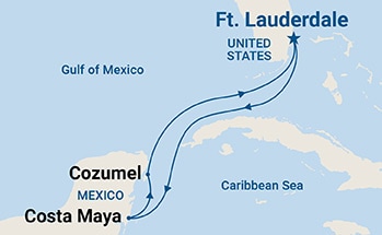 Itinerary Map/Ship Image