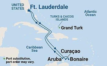Itinerary Map/Ship Image