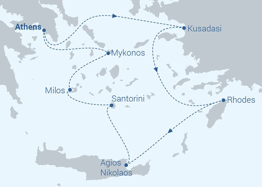 Itinerary Map/Ship Image