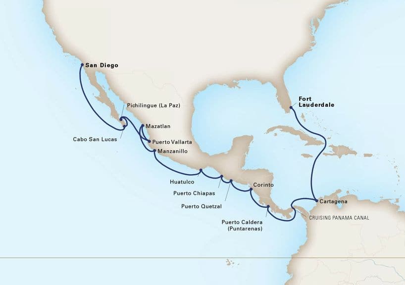 Itinerary Map/Ship Image