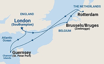 Itinerary Map/Ship Image