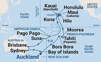 Itinerary Map/Ship Image