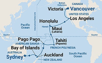 Itinerary Map/Ship Image
